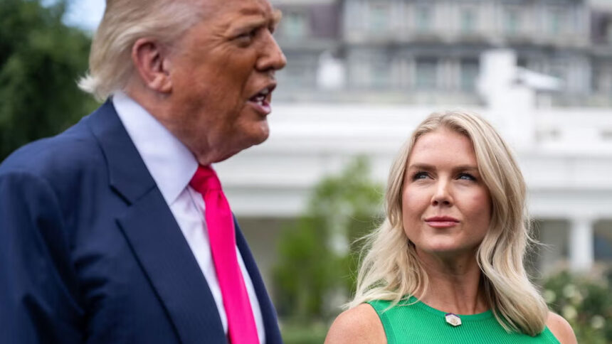 Comentario previo de Karoline Leavitt sobre el discurso de Trump llama la atención tras incidente en la cena