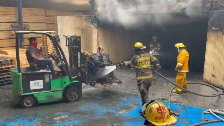 Incendio en Escobedo