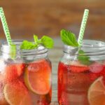 bebidas con fresa y limón