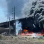 Accidente entre tren y pipa deja dos fallecidos en Querétaro