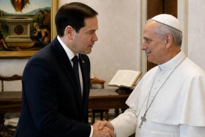 Marco Rubio y el papa León XIV sostienen reunión