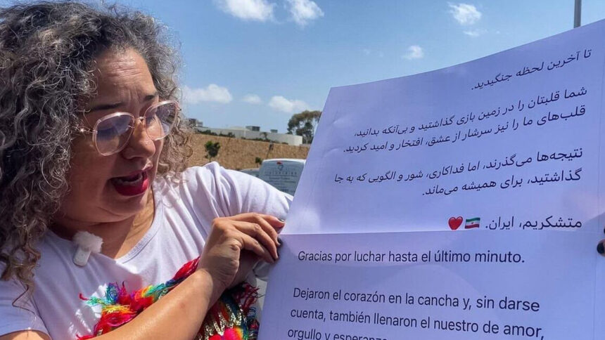 Aficionados despiden a la selección de Irán en Tijuana tras su eliminación del Mundial 2026