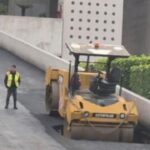 Socavón en el AICM
