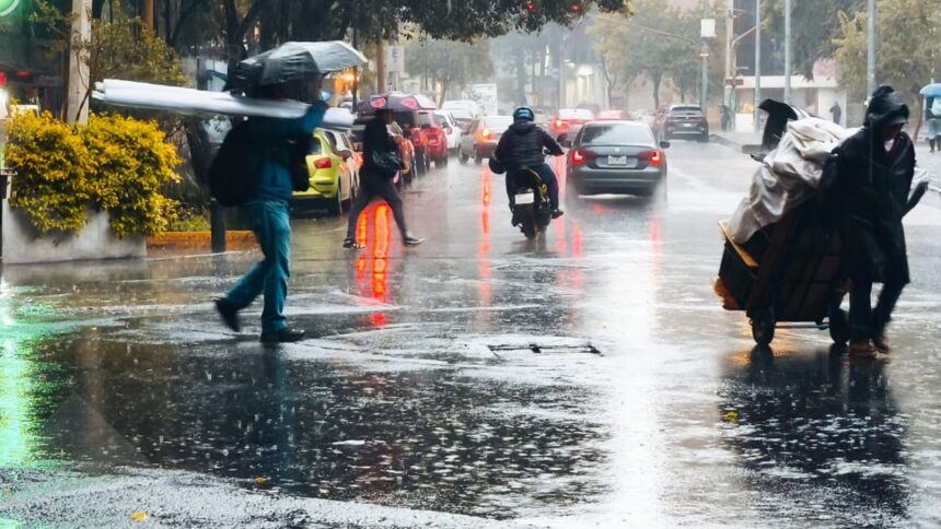 Activan Alerta Amarilla por lluvias intensas y granizo en la CDMX