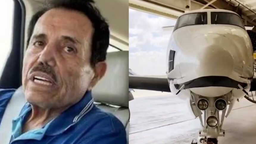 FBI exhibe el avión de El Mayo Zambada en Texas; México exige explicaciones