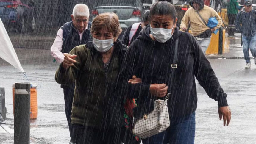 Activan Alerta Amarilla por lluvias fuertes y granizo en 11 alcaldías de la CDMX