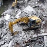 Colapso en Viaducto Miguel Alemán por derrumbe de inmueble en la Escandón