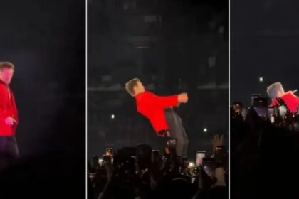 Harry Styles resbala en pleno concierto en CDMX y su reacción conquista a sus fans