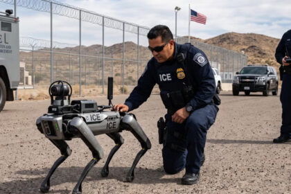 ICE planea invertir 2 millones de dólares en perros robot de ICE para operativos