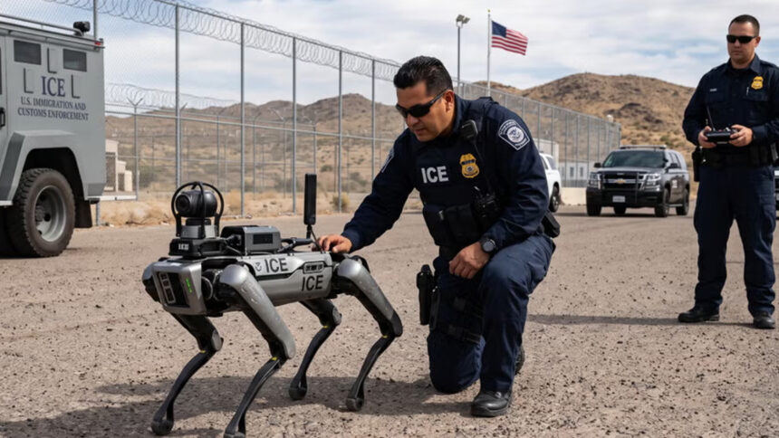 ICE planea invertir 2 millones de dólares en perros robot de ICE para operativos