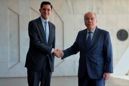 Roberto Velasco y canciller de Brasil