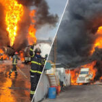 Llamas y combustible desatan tragedia en Tlalnepantla; muere elemento de Protección Civil